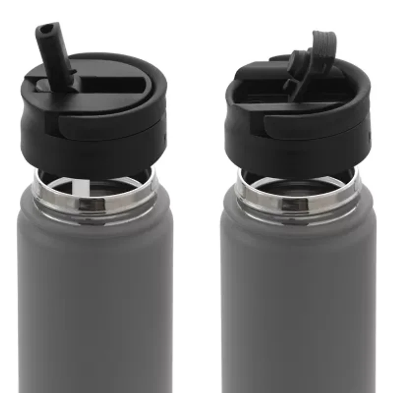 Joyjolt Triple Insulated Water With Flip Lid & Sport Straw - 22 Oz Oz. Bottle