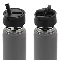Joyjolt Triple Insulated Water With Flip Lid & Sport Straw - 22 Oz Oz. Bottle