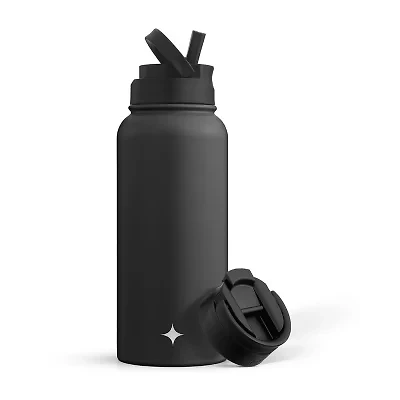 Joyjolt Insulated Water With Flip Lid & Sport Straw - 32 Oz Oz. Bottle
