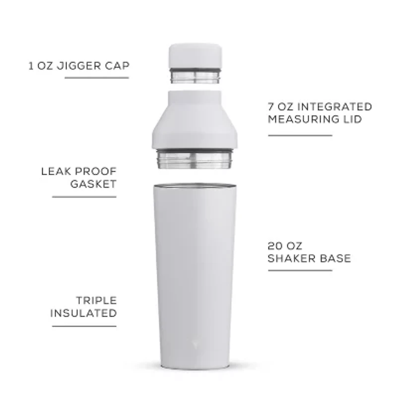 Joyjolt Vacuum Insulated Protein - 20 Oz Cocktail Shaker