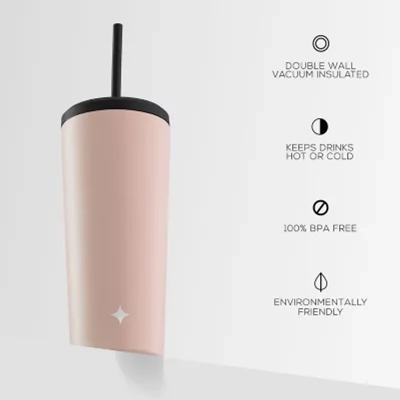 Joyjolt Insulated Tumbler With Flip Lid And Straw - 20 Oz Insulated 20 Oz. Water Bottle