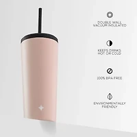 Joyjolt Insulated Tumbler With Flip Lid And Straw - 20 Oz Insulated 20 Oz. Water Bottle