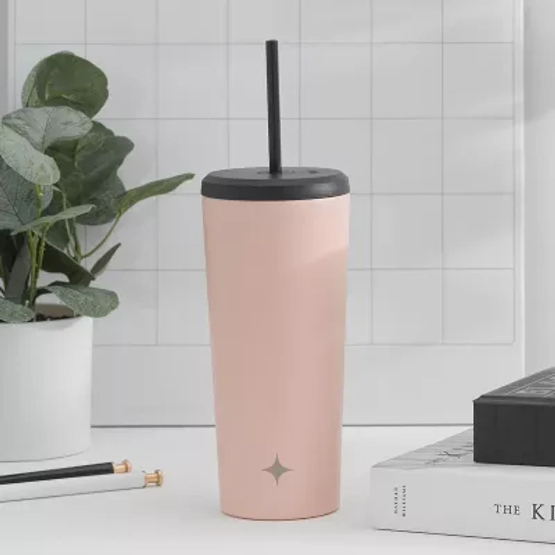 Joyjolt Insulated Tumbler With Flip Lid And Straw - 20 Oz Insulated 20 Oz. Water Bottle
