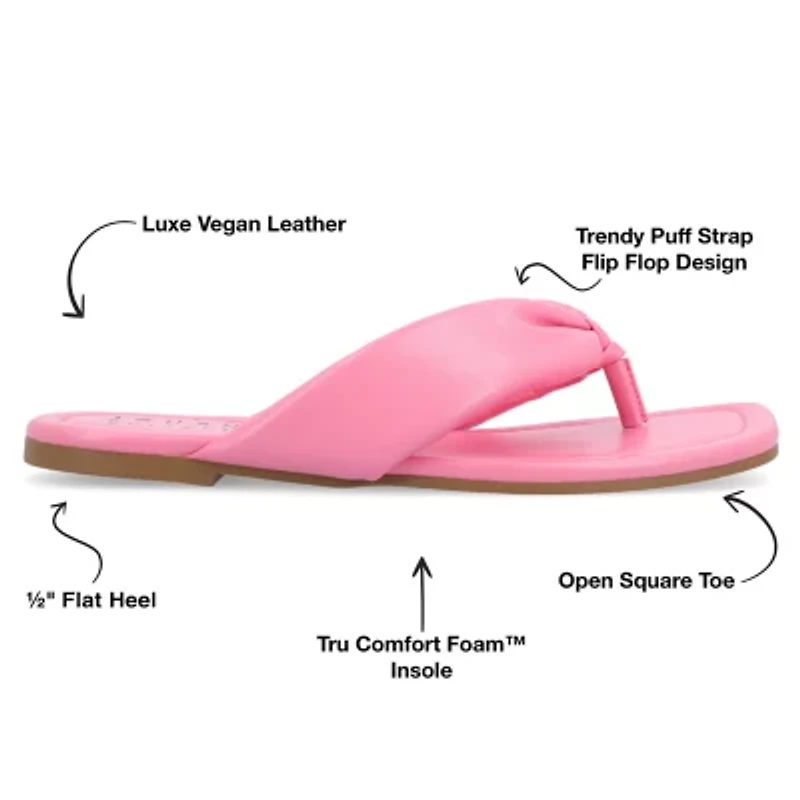 Journee Collection Womens Kyleen Flat Sandals