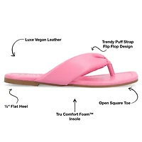 Journee Collection Womens Kyleen Flat Sandals