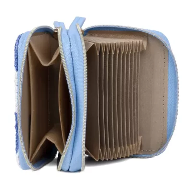 Julia Buxton Wizard Womens Rfid Blocking Accordian Wallet