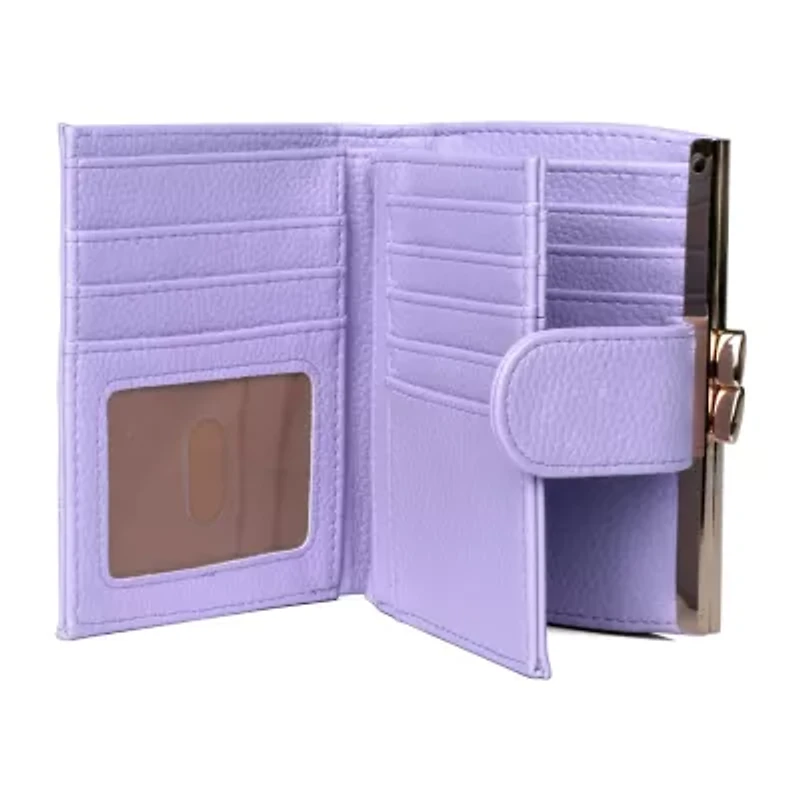 Julia Buxton Lexington Womens RFID Blocking Bifold Wallet
