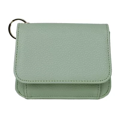 Julia Buxton Mini Flap Card Case Womens Rfid Blocking Wallet