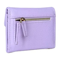 Julia Buxton Mini Trifold Womens RFID Blocking Trifold Wallet