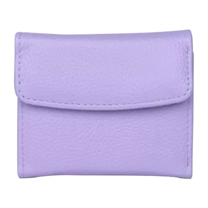 Julia Buxton Mini Trifold Womens RFID Blocking Trifold Wallet