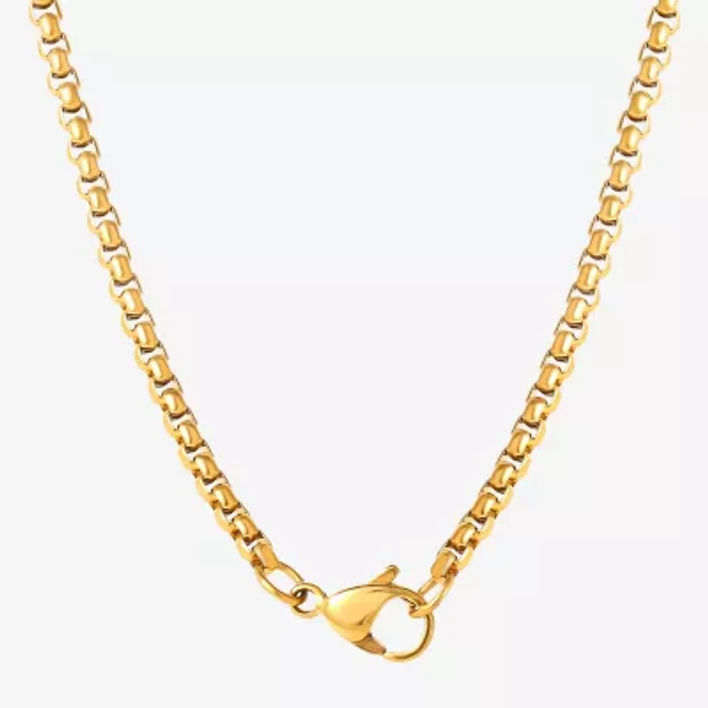 Shaquille O'Neal XLG Mens Lab Created Black Cubic Zirconia Stainless Steel Round 22 Inch Pendant Necklace