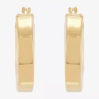 Limited Quantities! Womens 14K Gold Over Silver 15mm Hoop Earrings