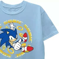 Little & Big Kid Boys Crew Neck Short Sleeve Regular Fit Sonic the Hedgehog Graphic T-Shirt