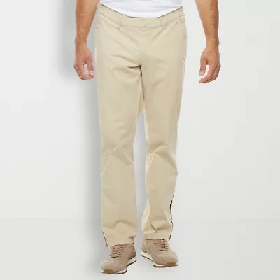 St. John's Bay Seated Chino Mens Adaptive Adjustable Features Easy-on + Easy-off Regular Fit Flat Front Pant