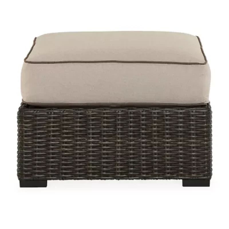 Signature Design by Ashley® Coastline Bay Outdoor Ottoman with Cushion
