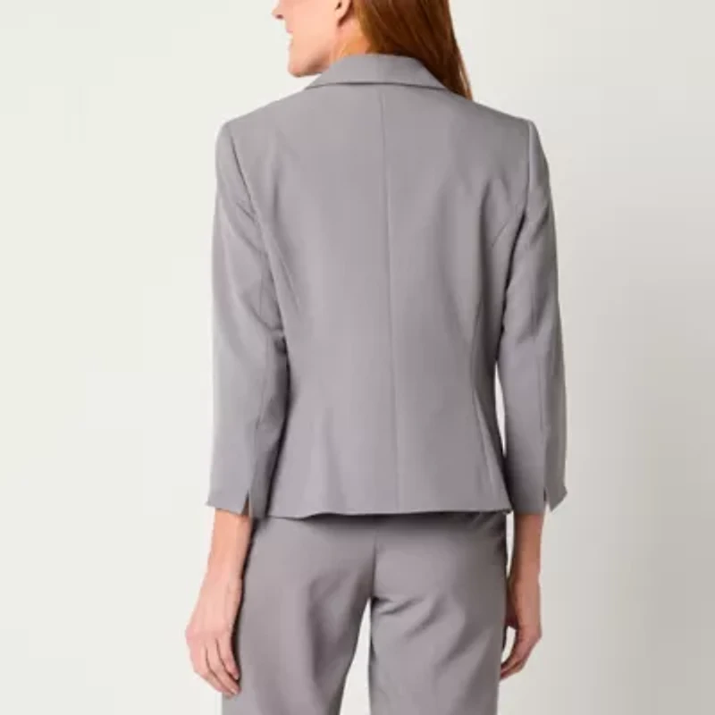 Black Label by Evan-Picone Womens Classic Fit Suit Jacket