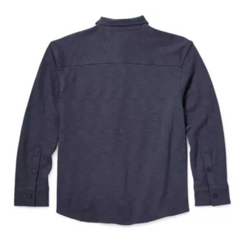 Thereabouts Little & Big Kid Boys Long Sleeve Regular Fit Button-Down Shirt