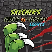 Skechers Mighty Glow 2.0 Dino Bolt Toddler Boys Sneakers
