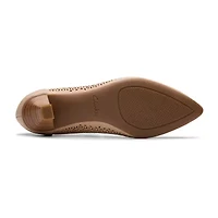 Clarks Kepley Sky Womens Pointed Closed Toe Kitten Heel Pumps