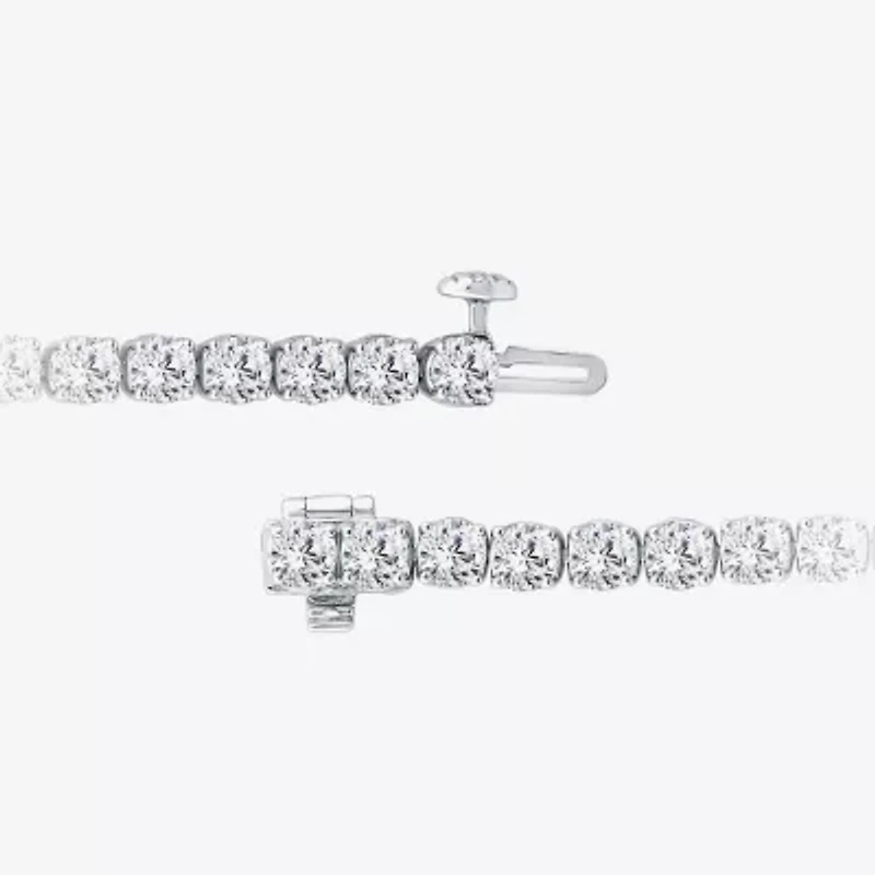 (Si2/F) Womens 7 Ct.T.W. Lab Grown White Diamond 10K Gold 7 Inch Tennis Bracelet