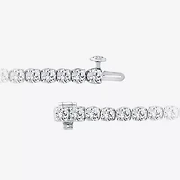 (Si2/F) Womens 7 Ct.T.W. Lab Grown White Diamond 10K Gold 7 Inch Tennis Bracelet