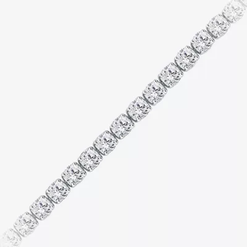 (Si2/F) Womens 7 Ct.T.W. Lab Grown White Diamond 10K Gold 7 Inch Tennis Bracelet