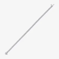 (Si2/F) Womens 7 Ct.T.W. Lab Grown White Diamond 10K Gold 7 Inch Tennis Bracelet