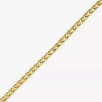 Bulova Mens Stainless Steel 8 Inch Solid Link Chain Bracelet