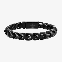 Bulova Mens Stainless Steel 8 1/2 Inch Solid Link Chain Bracelet