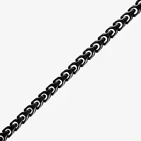 Bulova Mens Stainless Steel 8 1/2 Inch Solid Link Chain Bracelet