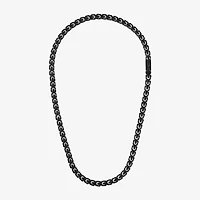 Bulova Mens Stainless Steel Inch Link Chain Necklace