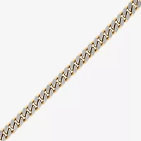 Bulova Mens Stainless Steel 8 1/2 Inch Solid Curb Chain Bracelet