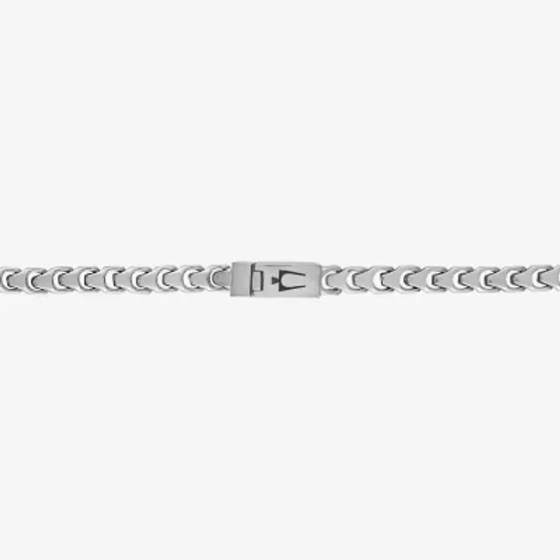 Bulova Mens Stainless Steel 22 Inch Link Chain Necklace