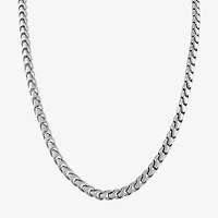 Bulova Mens Stainless Steel 22 Inch Link Chain Necklace