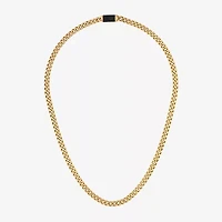 Bulova Mens Stainless Steel 22 Inch Curb Chain Necklace