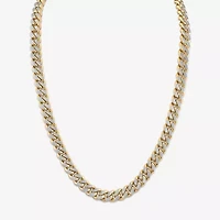 Bulova Mens Stainless Steel 24 Inch Curb Chain Necklace