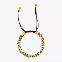 Bulova Mens Stainless Steel Bolo Bracelet