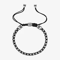 Bulova Mens Stainless Steel Bolo Bracelet