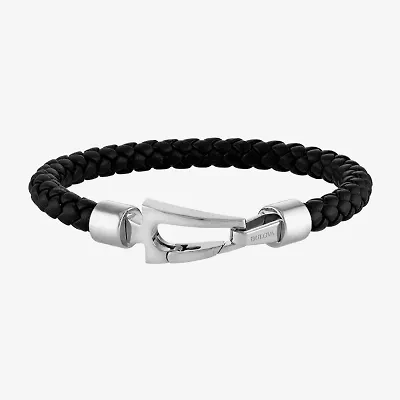 Bulova Mens Stainless Steel Wrap Bracelet