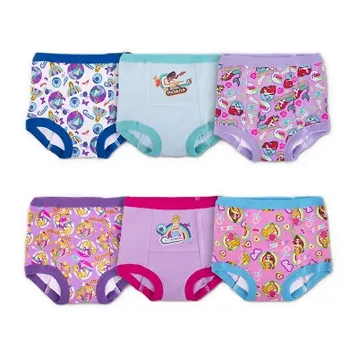 Toddler Girls Princess 6 Pack Brief Panty Gtp7135