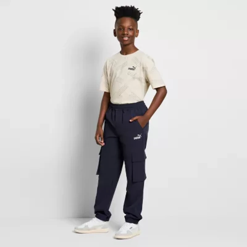 PUMA Big Kid Boys Cuffed Regular Fit Jogger Pant