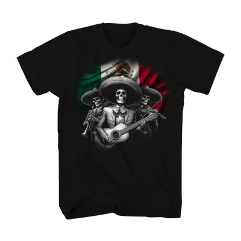 Mens Short Sleeve Mexico Graphic T-Shirt