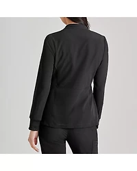 Barco Unify Buw884 Team 3- Pocket Funnel Collar Warm-Up Womens Stretch Fabric Moisture Wicking Wrinkle Resistant Scrub Jackets