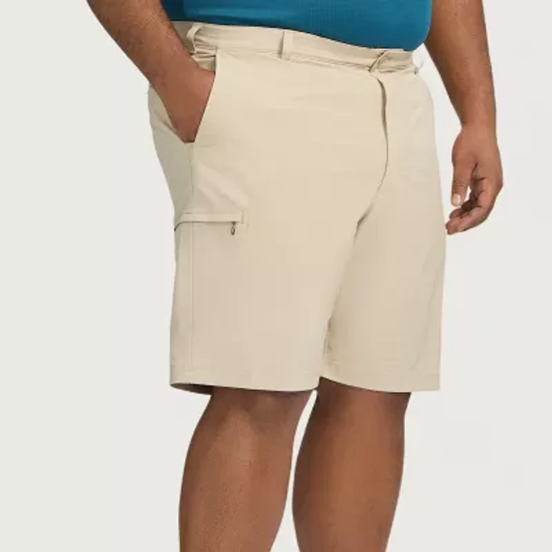 IZOD Swingflex Mens 9 1/2" Big and Tall Stretch Fabric Quick Dry Chino Short
