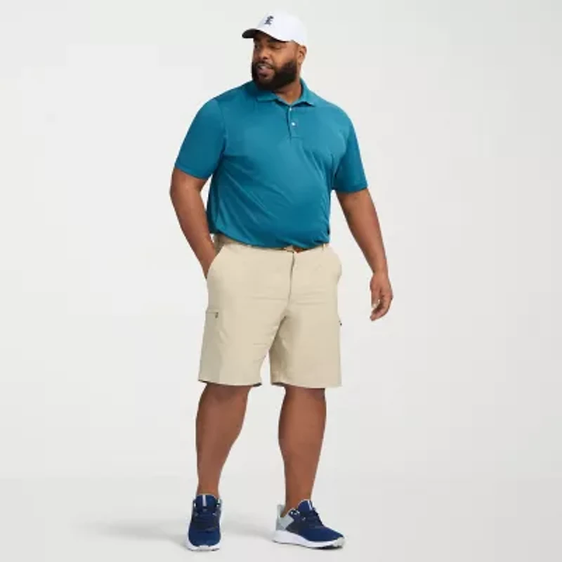 IZOD Swingflex Mens 9 1/2" Big and Tall Stretch Fabric Quick Dry Chino Short