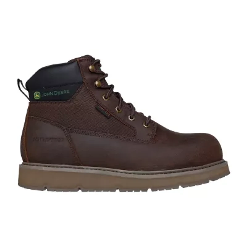 Skechers Mens John Deere Flex-Wedge Ranger Waterproof Slip Resistant Flat Heel Work Boots