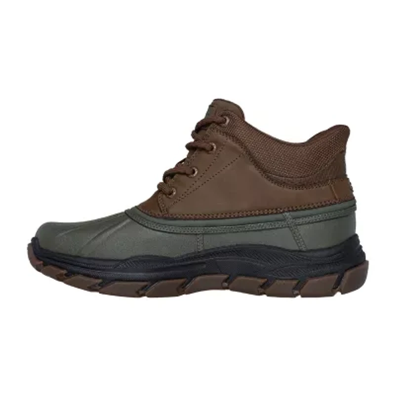 Skechers Hands Free Slip-Ins Mens John Deere Swamper Duck Waterproof Slip Resistant Flat Heel Rain Boots