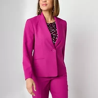 Black Label by Evan-Picone Womens Classic Fit Suit Jacket