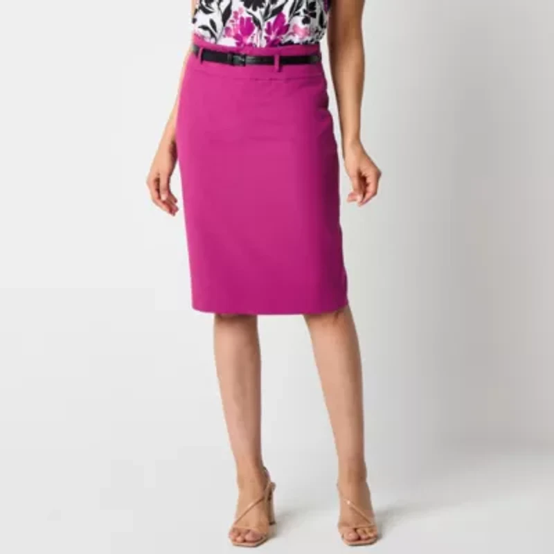 Black Label by Evan-Picone Womens Suit Skirt