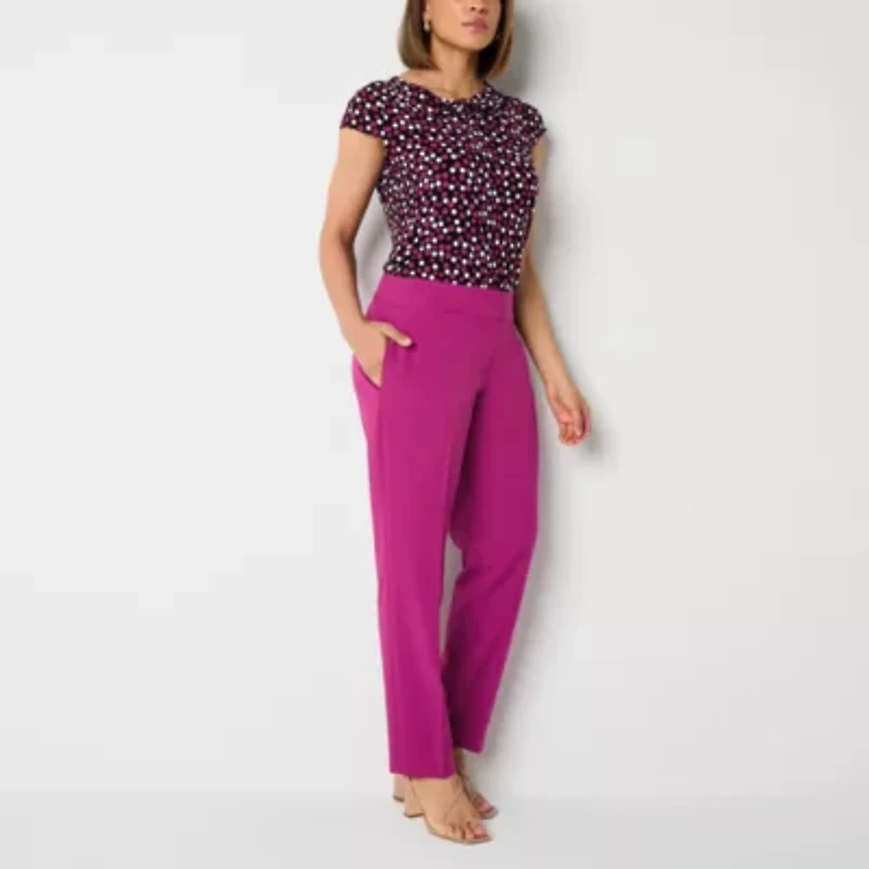 Black Label by Evan-Picone Womens Straight Fit Suit Pant